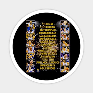 Golden State 2015 NBA Champs Team Magnet